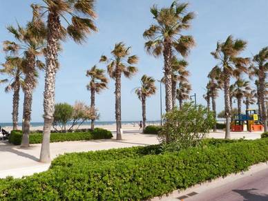 Strandpromenade in Valencia, Spanisch Sprachreisen für Schüler