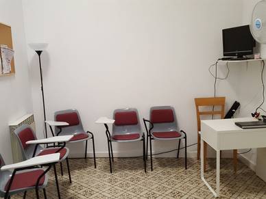 Seminarraum in der Spanisch Sprachschule Menorca