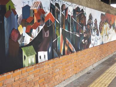 San José Straßenkunst - Spanisch lernen bei Sprachkurs in Costa Rica 