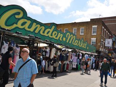 Camden Market in London, Englisch Sprachreisen für Erwachsene