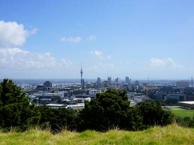 Blick vom Mount Eden - Sprachreisen für Erwachsene nach Auckland
