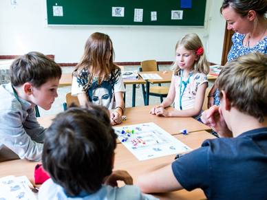 Unterricht in Ferrières, Schüler Sprachschule Belgien