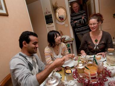 Essen mit der Gastfamilie, Sprachreise Vichy