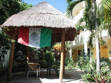 chule und Garten, Spanisch Sprachschule in Playa del Carmen