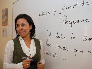 Lehrerin der Schule, Spanisch Sprachschule Santiago de Chile