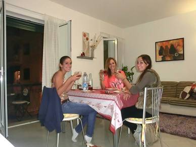 Teilnehmer in Apartment, San Remo Sprachreisen