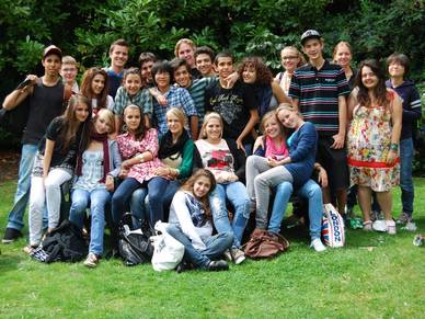 Schülergruppe in Hampstead, Schüler Sprachreisen London
