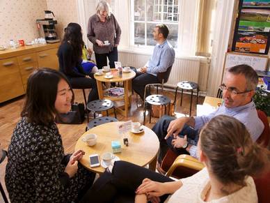 Networking in der Pause, Business Englisch Sprachschule Edinburgh