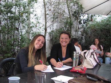 Sprachschülerinnen, Spanisch Sprachschule Santiago de Chile