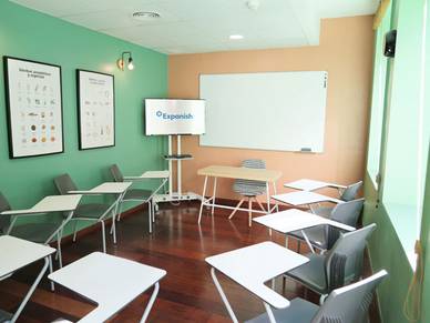 Unterrichtsraum in der Spanisch Sprachschule Barcelona