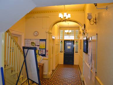 Eingangsbereich der Englisch Sprachschule Chester