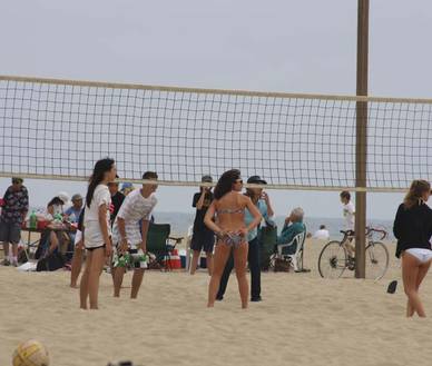 Beachvolleyball in Santa Monica, Englisch Sprachreisen für Erwachsene