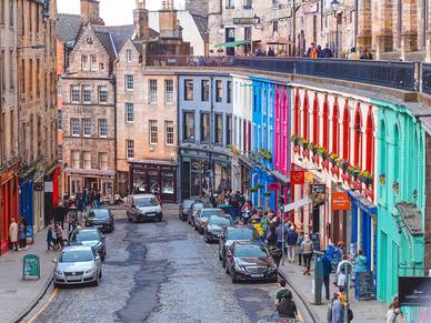Victoria Street Edinburgh - Schottland Sprachreisen für Schüler