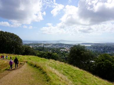 Blick vom Mount Eden - Englisch Sprachreise Auckland