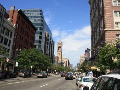 Straßenansicht Boston, Englisch Sprachreisen für Erwachsene