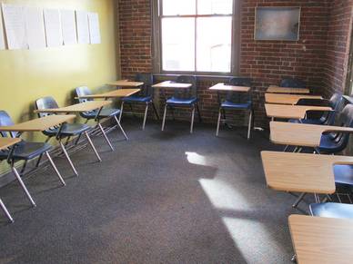 Klassenraum, Englisch Sprachschule Boston