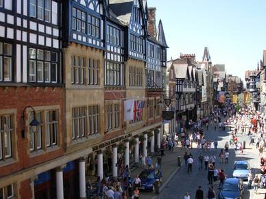 Fachwerk in Chesters Innenstadt, Englisch Sprachreisen für Erwachsene