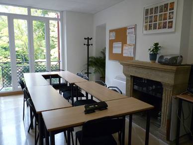Unterrichtsraum der Sprachschule in Aix-en-Provence, Business Sprachentrainings Französisch