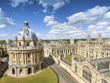 Blick über Oxford, Englisch Sprachreisen für Erwachsene