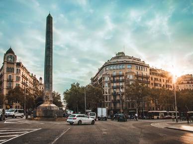 Straßenansicht Barcelona - Sprachaufenthalt Spanien
