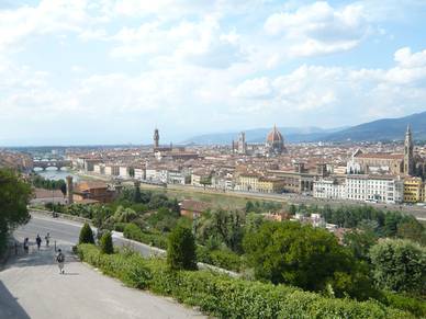 Blick über Florenz, Italienisch Sprachreisen für Erwachsene