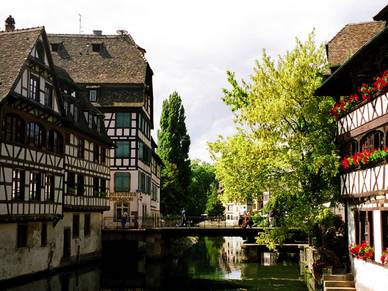 Fachwerkhäuser in Straßburg, Französisch Sprachreisen für Erwachsene