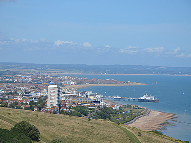 Blick über Eastbourne, Englisch Sprachreisen für Erwachsene