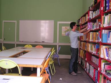 Bibliothek der Französisch Sprachschule Montpellier