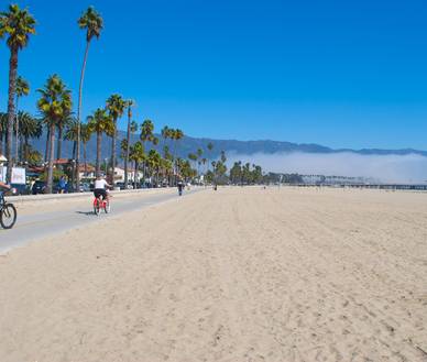 Strandpromenade von Santa Barbara, Englisch Sprachreisen für Erwachsene