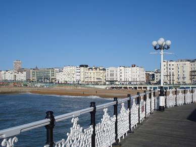 Blick vom Brighton Pier, Business Englisch Sprachreisen England