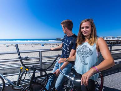 Fahrradtour durch San Diego, Englisch Sprachreisen für Erwachsene