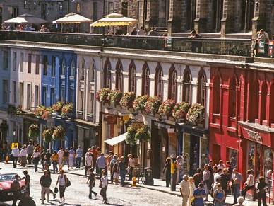 Shopping in Style in Edinburgh, Englisch Sprachreisen für Erwachsene