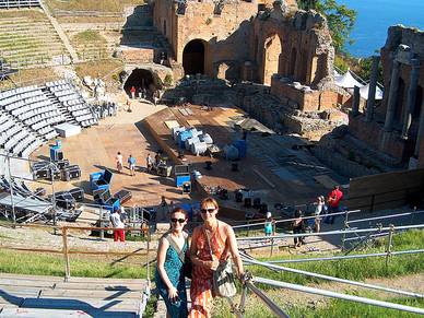 Führung im Amphitheater, Italienisch Sprachreisen für Erwachsene