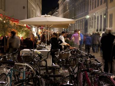 Straßenszene in Kopenhagen, Dänisch Sprachreisen für Erwachsene