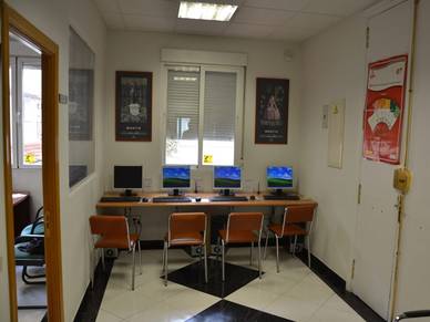 Computerraum, Spanisch Sprachschule Madrid